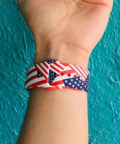 JJs Designs American Flag I Watch Band