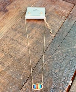 No.3 Accessories Serape Earring And Necklace Set