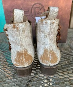 Circle G Whitewash Ankle Boot