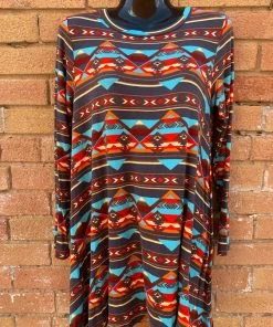 JJs Designs Brown Aztec Shirt