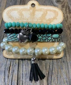 Art By Amy Jewelry Leather Multi Strand Bracelets - 2 Styles