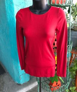 NikiBiki Long Sleeve Red Top