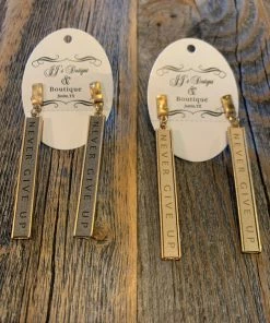 JJs Designs Never Give Up Earrings Accessories
