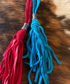 Art By Amy Braided Leather Tassel Necklace