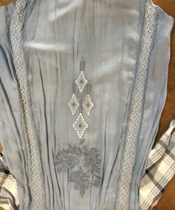 KYLA SEO Ladies Nina Plaid Shirt With Embroidery