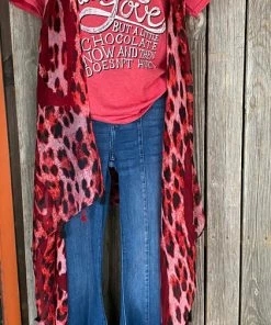 Her Station Animal Print Sheer Vest (3 Colors) Dusters - Kimonos