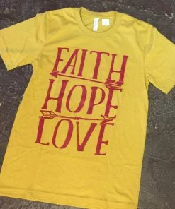 JJs Designs Faith Hope Love T-Shirt T-Shirts