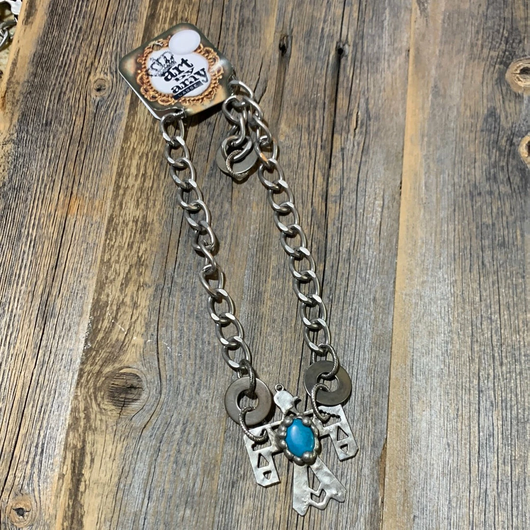 Art By Amy Falcon W/Turquoise Necklace