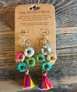 The Honest Beads Honest Beads O's With Tassel Earrings Accessories