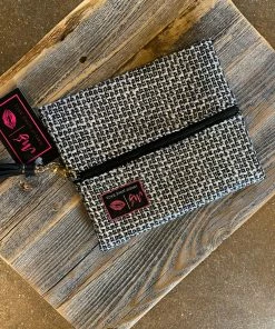 Makeup Junkie Bags Black/Silver Weave Makeup Junkie Bag Accessories