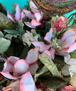 JJs Designs Decor Spring Floral Basket