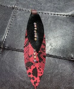 JJs Designs & Boutique Leather Feather Charms