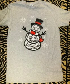 JJ's Designs Ladies Let It Snow Short Sleeve T Shirt