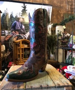 Boots Corral Chestnut Marbled Brown Leather R1008 (PM)