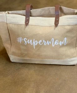 Charlie Paige Burlap Market Totes