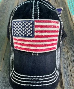 KB Premium Headwear America USA Flag Baseball Cap Accessories
