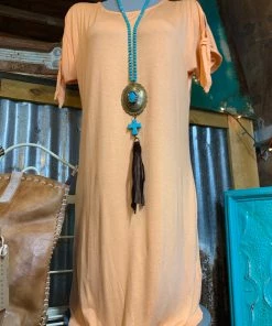 Charlie Paige Orange Dress