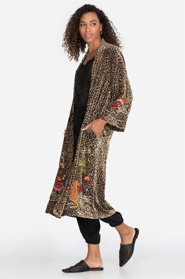 Johnny Was Keone Velvet Kimono Coat Dusters - Kimonos
