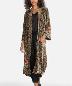 Johnny Was Keone Velvet Kimono Coat Dusters - Kimonos