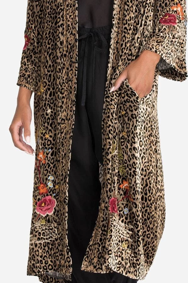 Johnny Was Keone Velvet Kimono Coat Dusters - Kimonos