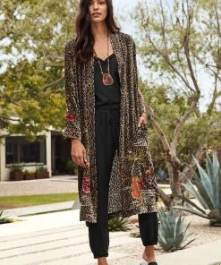 Johnny Was Keone Velvet Kimono Coat Dusters - Kimonos