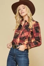 Andree By Unit Red And Black Tie Dye Shirt Embroidery Patch