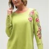 Caite Frankie Thermal Top Lime Ladies