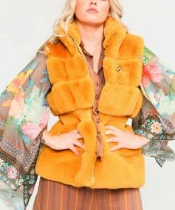 Aratta Dusters - Kimonos Mustard Winter Spice Vest