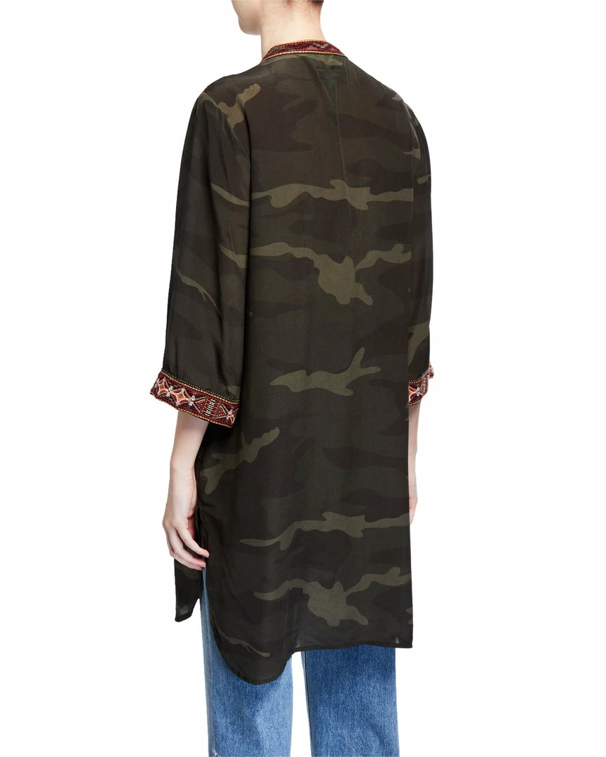 Johnny Was Nepal Kimono Sleeve Tunic - Forrest Camo Ladies