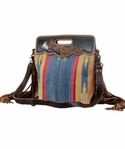 Myra Bag BLUE STREAM HAND-TOOLED BAG