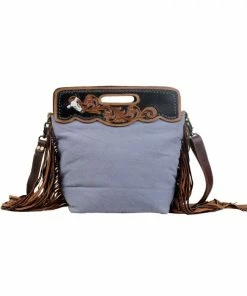 Myra Bag BLUE STREAM HAND-TOOLED BAG