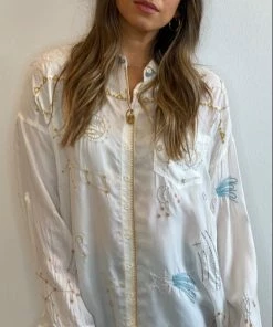Johnny Was Stargazing Button Down Tunic