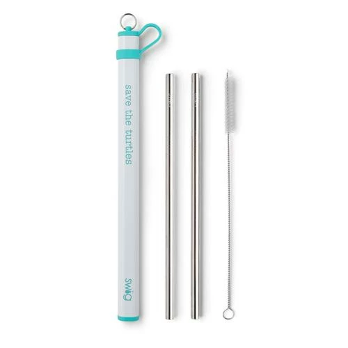 Swig Life Double Stainless Steel Straws - 5 Colors