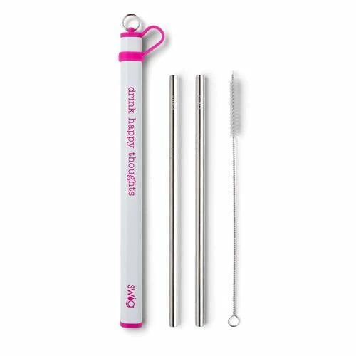 Swig Life Double Stainless Steel Straws - 5 Colors