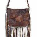 American Darling Leather Fringe Purse