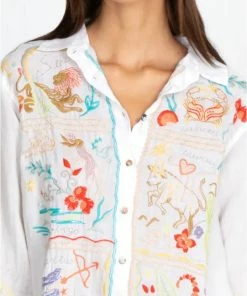 Johnny Was ZODIAC OVERSIZED SHIRT TUNIC Tunics