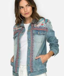 Johnny Was Oman Denim Jacket