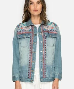 Johnny Was Oman Denim Jacket