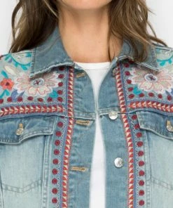 Johnny Was Oman Denim Jacket